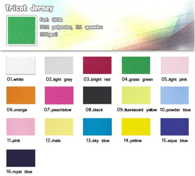 金光平布  98％polyester 2％spandex  200gm2 正面照